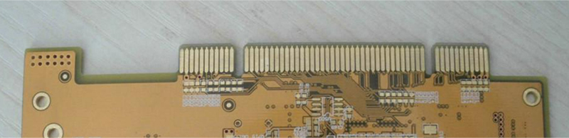 pwb(pcb) printed circuit board with 50u_ hard gold on edge connector(gold fingers) selective hard gold plating china pcba supplier from shenzhen4